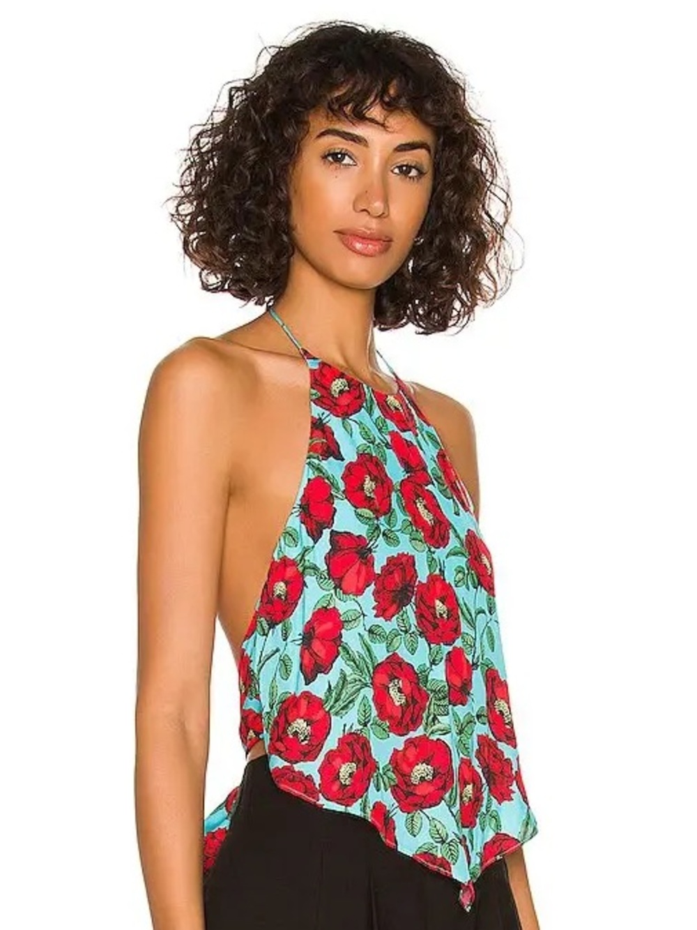 Alice + Olivia Frenchie Printed Halter Top